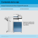 Impresora multifunción HP LaserJet Enterprise Flow 8601z Monocromo A3 AQ1E3A#B19 - vista 4