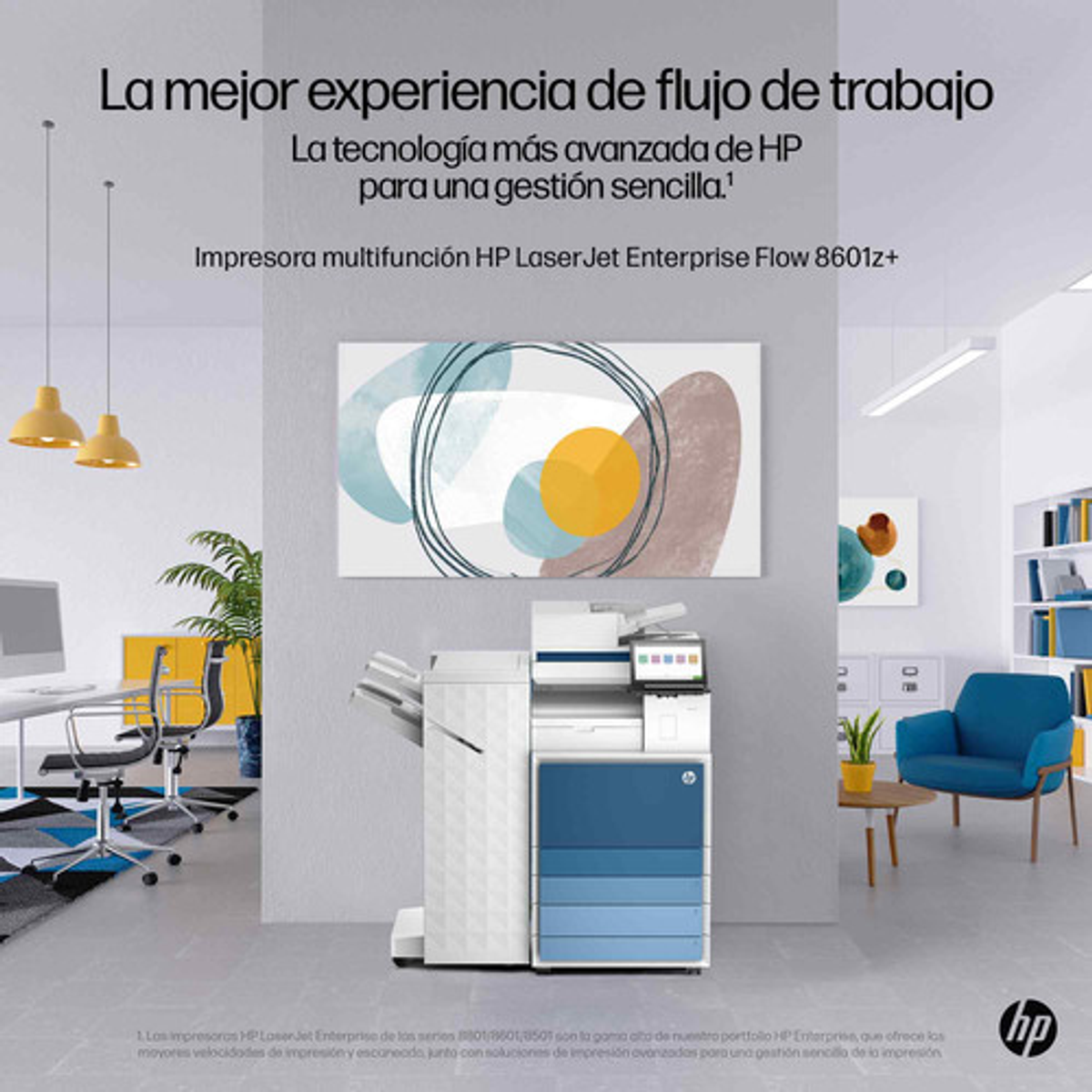 Impresora multifunción HP LaserJet Enterprise Flow 8601z Monocromo A3 AQ1E3A#B19 - vista 10