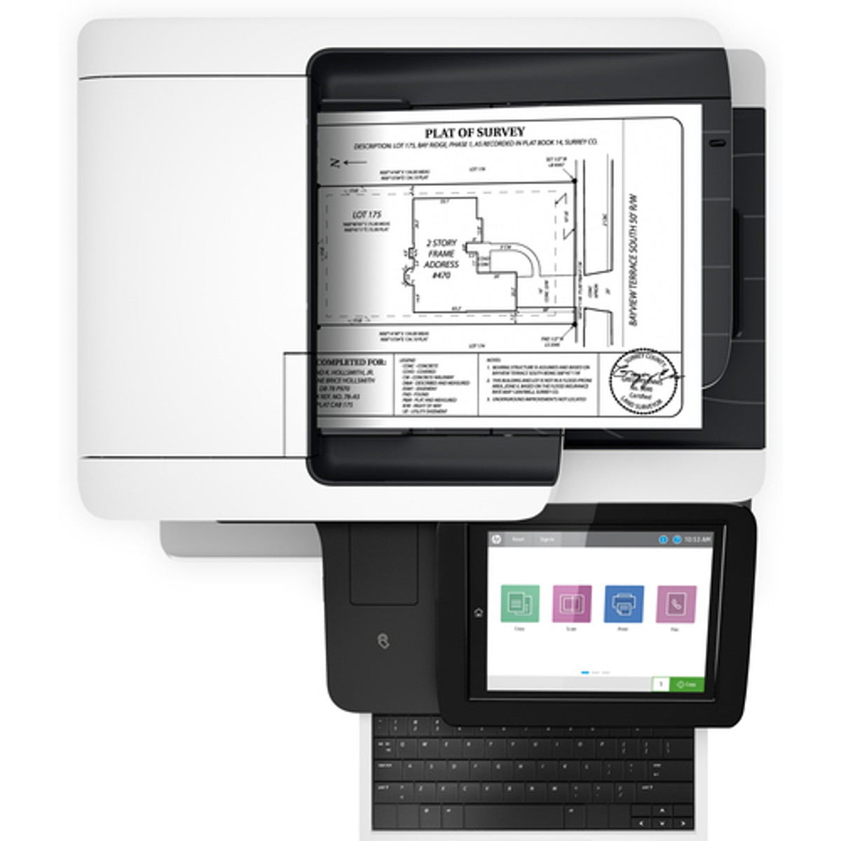Impresora multifunción HP LaserJet Enterprise Flow M528z Monocromo - vista 5