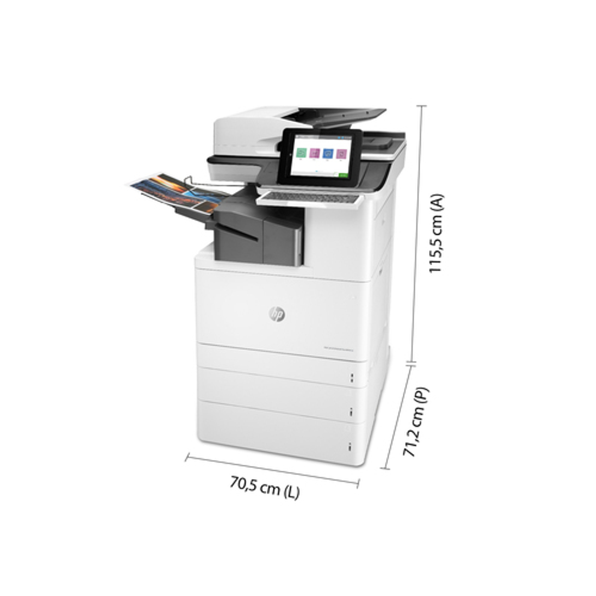 Impresora multifunción HP LaserJet Flow M776zs Color A3 - vista 7