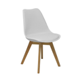 Pack de sillas Piqueras y Crespo Don Rodrigo 2 Madera + Pvc - Pack 4 - Blanco