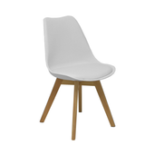 Pack de sillas Piqueras y Crespo Don Rodrigo 2 Madera + Pvc - Pack 4 - Blanco