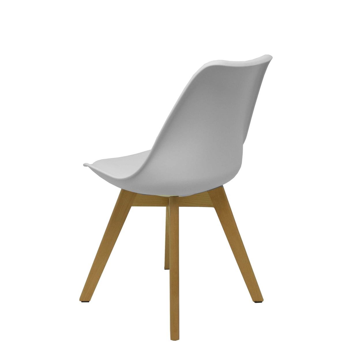 Pack de sillas Piqueras y Crespo Don Rodrigo 2 Madera + Pvc - Pack 4 - Blanco