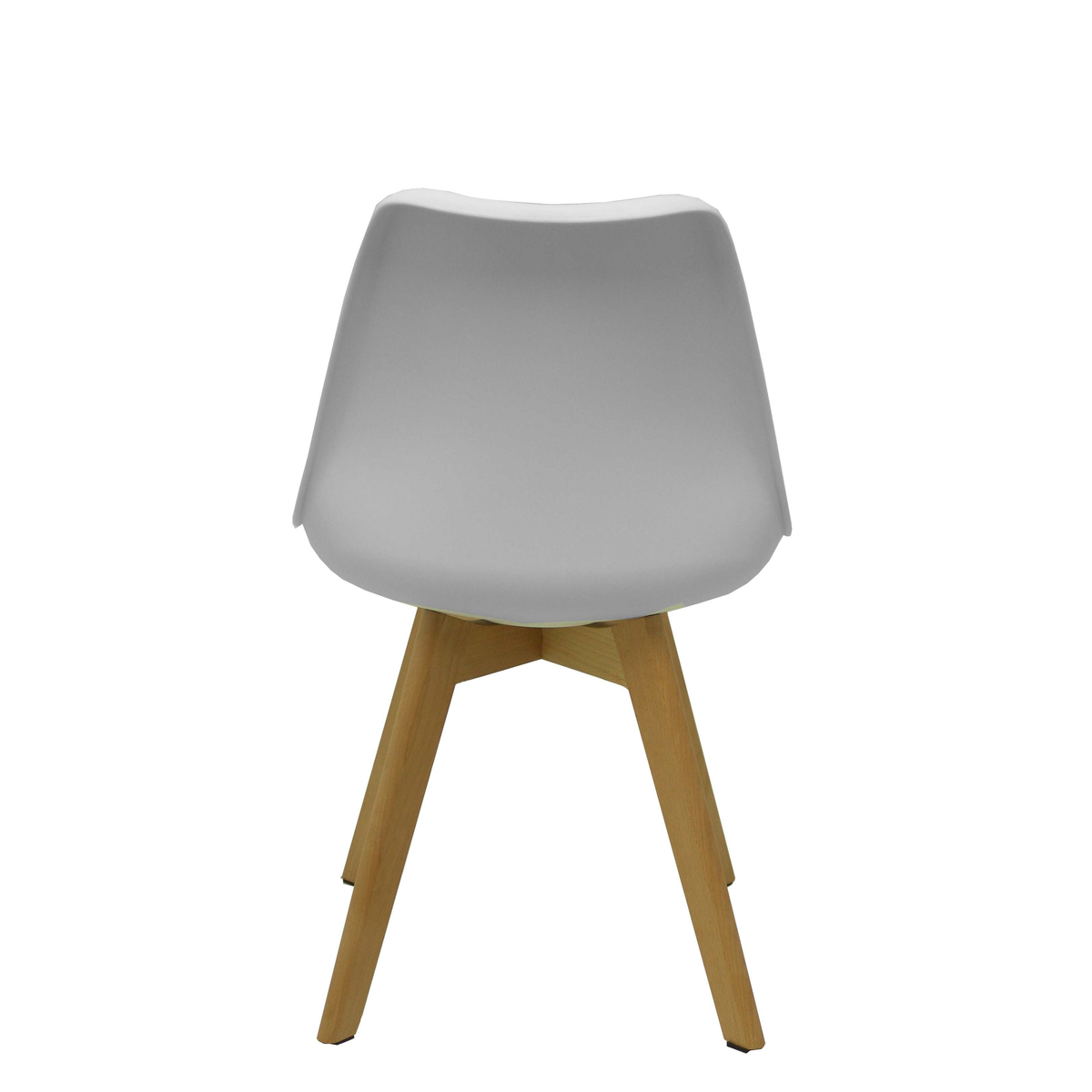 Pack de sillas Piqueras y Crespo Don Rodrigo 2 Madera + Pvc - Pack 4 - Blanco