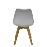 Pack de sillas Piqueras y Crespo Don Rodrigo 2 Madera + Pvc - Pack 4 - Blanco