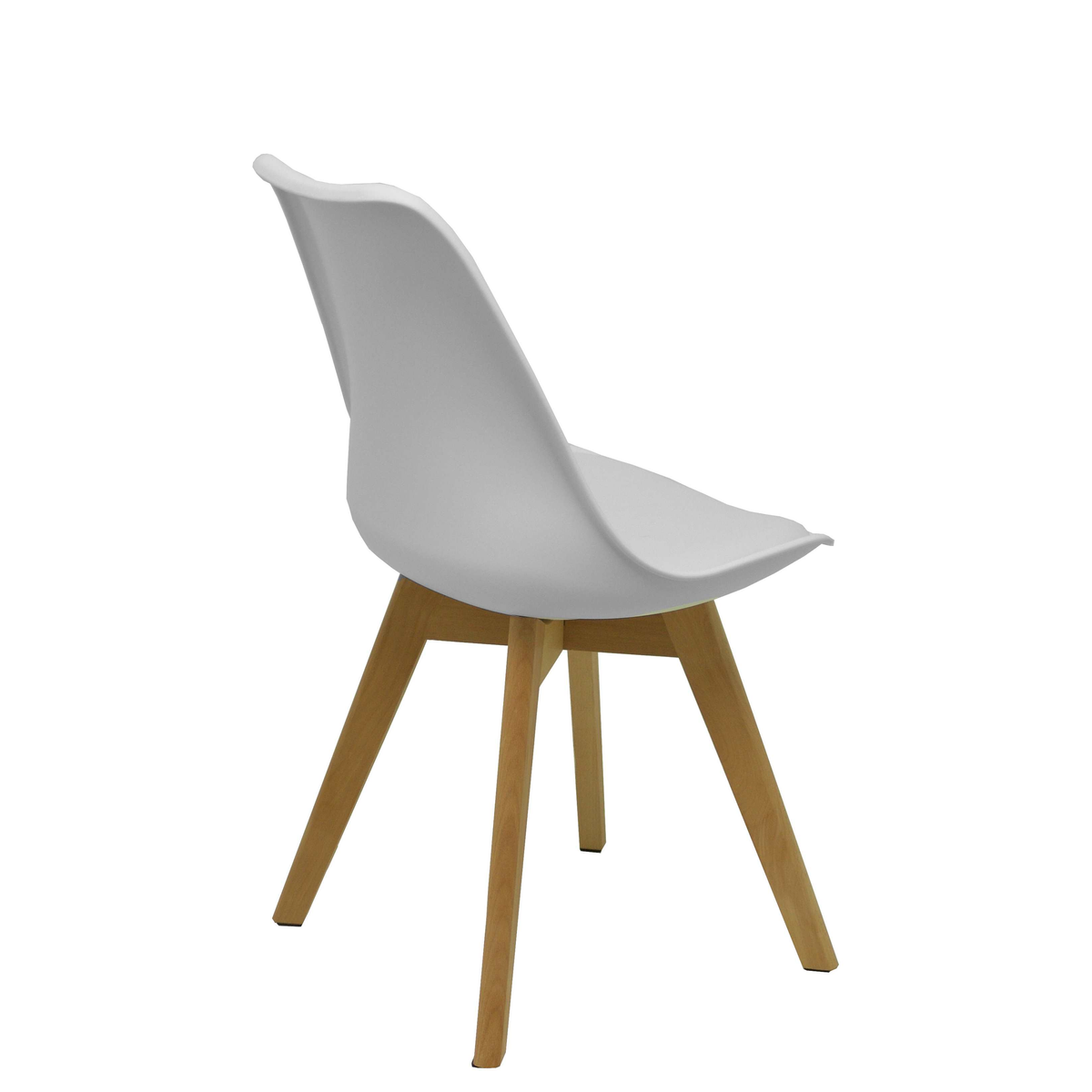 Pack de sillas Piqueras y Crespo Don Rodrigo 2 Madera + Pvc - Pack 4 - Blanco