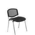 Pack de sillas Piqueras y Crespo Garaballa Malla + Bali - Chasis cromado · Pack 4 - Negro