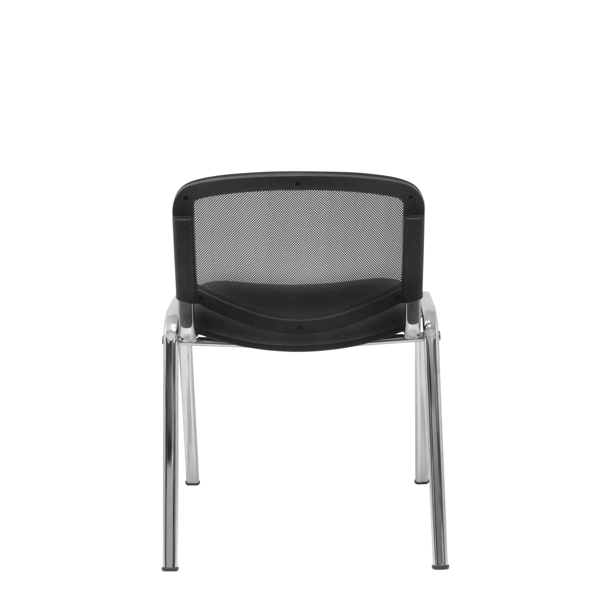 Pack de sillas Piqueras y Crespo Garaballa Malla + Bali - Chasis cromado · Pack 4 - Negro