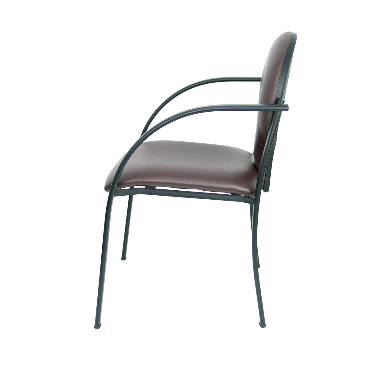 Pack de sillas Piqueras y Crespo Hellin Similpiel - Chasis negro · Pack 2 - Marron Oscuro