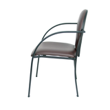 Pack de sillas Piqueras y Crespo Hellin Similpiel - Chasis negro · Pack 2 - Marron Oscuro