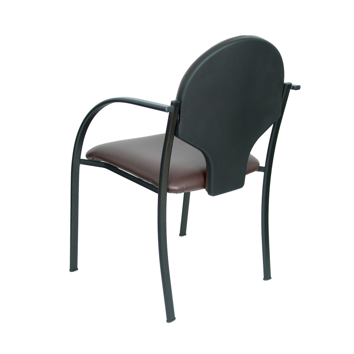 Pack de sillas Piqueras y Crespo Hellin Similpiel - Chasis negro · Pack 2 - Marron Oscuro