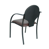 Pack de sillas Piqueras y Crespo Hellin Similpiel - Chasis negro · Pack 2 - Marron Oscuro