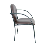 Pack de sillas Piqueras y Crespo Hellin Similpiel - Chasis negro · Pack 2 - Marron Oscuro