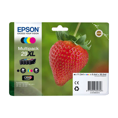 Pack tinta Epson 29XL original C13T29964022