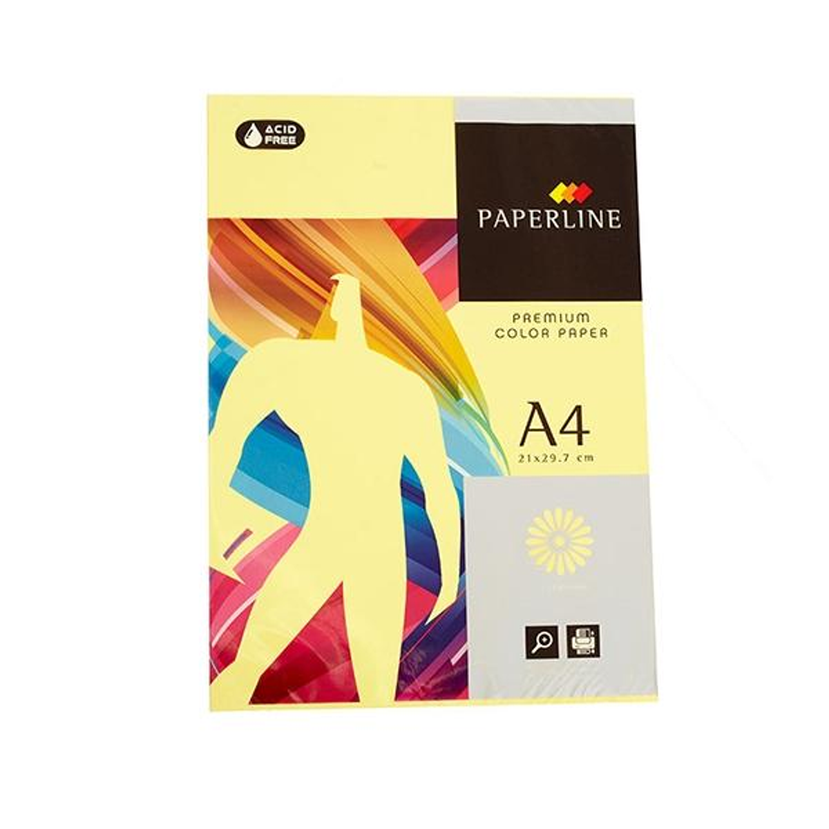 Papel de color Fabrisa Paq.500h 80g A4 Amarillo