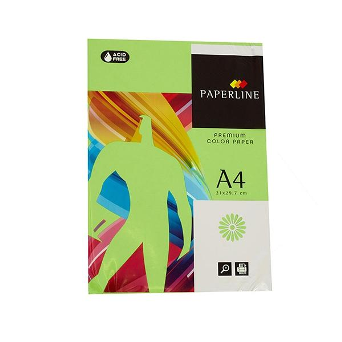 Papel de color Fabrisa Paq.500h 80g A4 Verde Fuerte