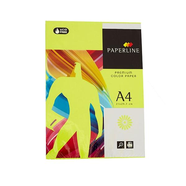 Papel de color Fabrisa Paq.500h 75g A4 Verde Fluor