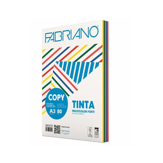 Papel de color Sadipal PAQ.250H 80G A3 Intensos