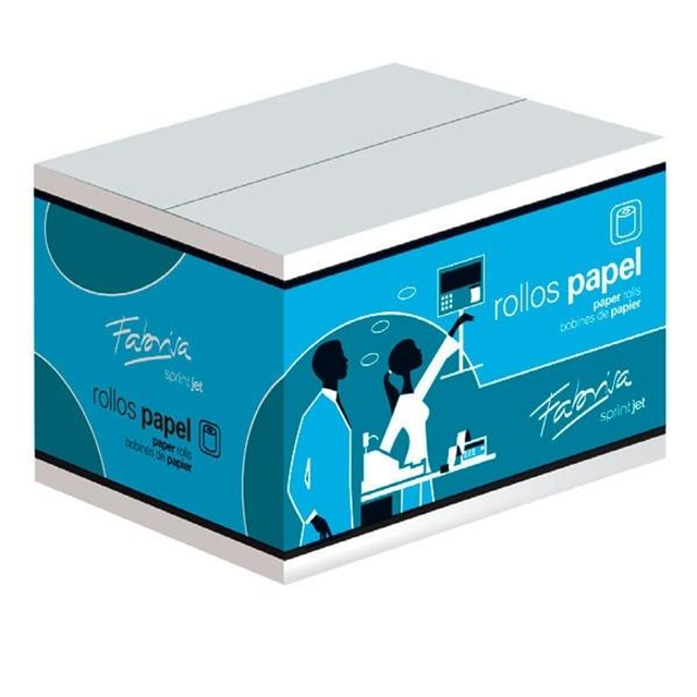 Papel Fabrisa Paq.10 Rollos Electra 57x65mm Diam Mandril 12mm