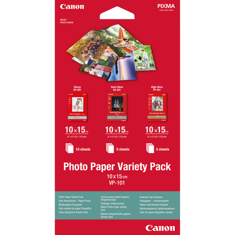 Papel fotográfico Canon 10x15 (VP-101) 20h