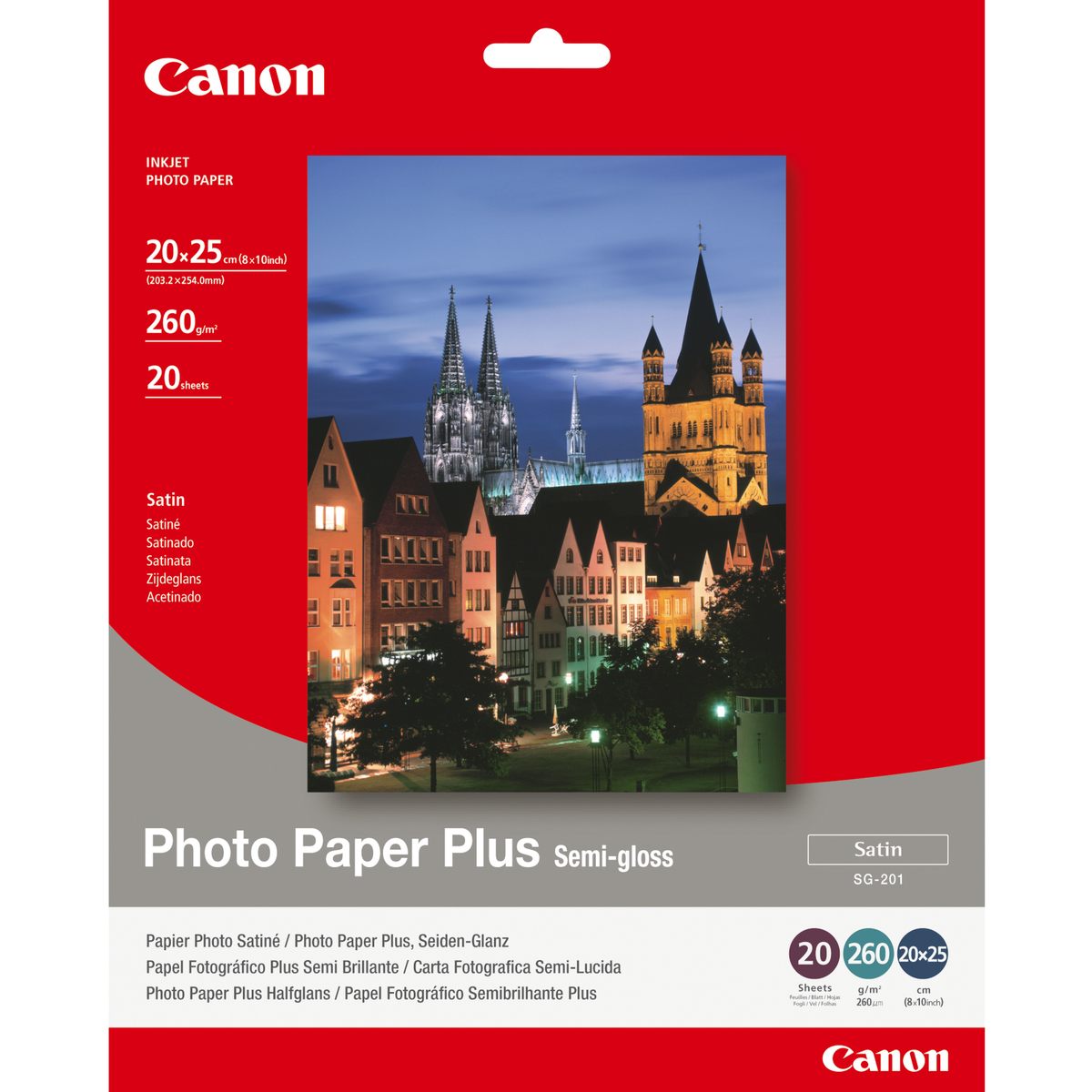 Papel fotográfico Canon Photo Paper Plus SG-201
