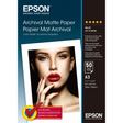 Papel fotográfico Epson Archival Matte A3 50 hojas 189 g/m² Mate C13S041344