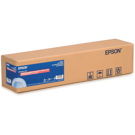 Papel fotográfico Epson Gf Papel Premium Semigloss Photo, Rollo de 24" X 30,5m - 250g/m2