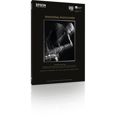 Papel fotográfico Epson Gf Papel Traditional Photo A3+, 25h - 330 g/m2
