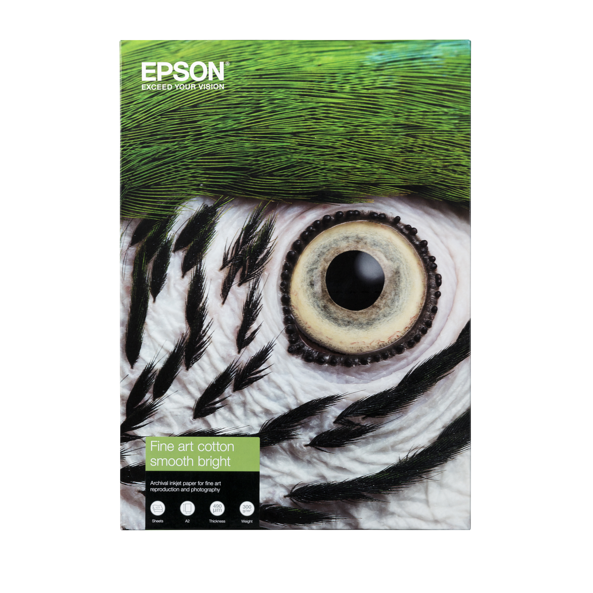 Papel fotográfico Epson Papel Fine Art Cotton Smooth Bright 300 g/m2 - A4