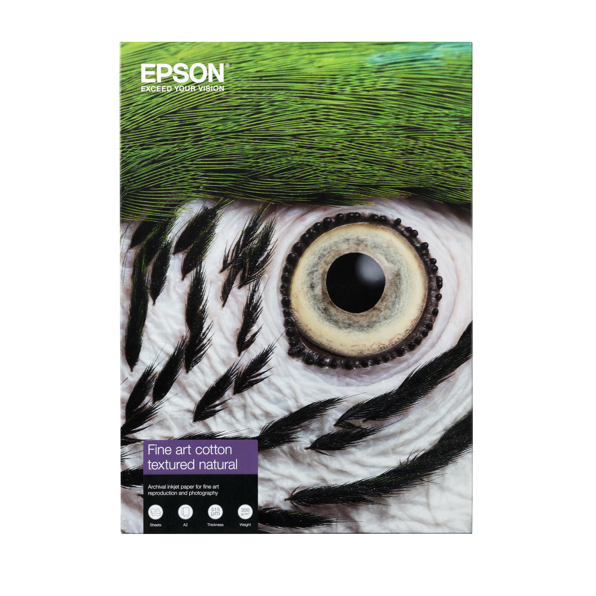 Papel fotográfico Epson Papel Fine Art Cotton Textured Natural 300 g/m2 - A3+