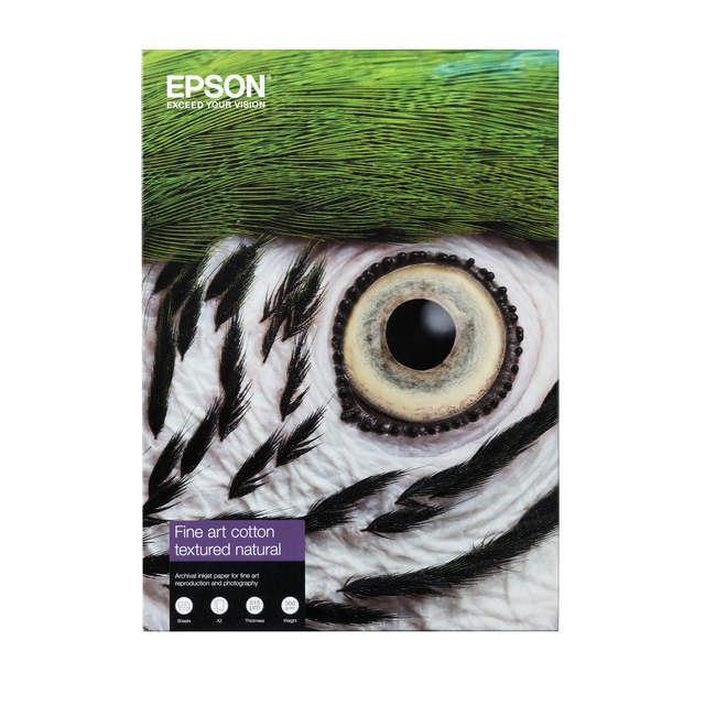 Papel fotográfico Epson Papel Fine Art Cotton Textured Natural 300 g/m2 - A3+