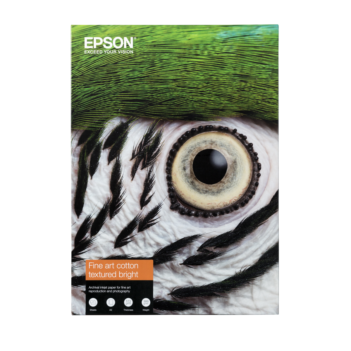 Papel fotográfico Epson Papel Fine Art Cotton Textured Bright 300 g/m2 - A3+