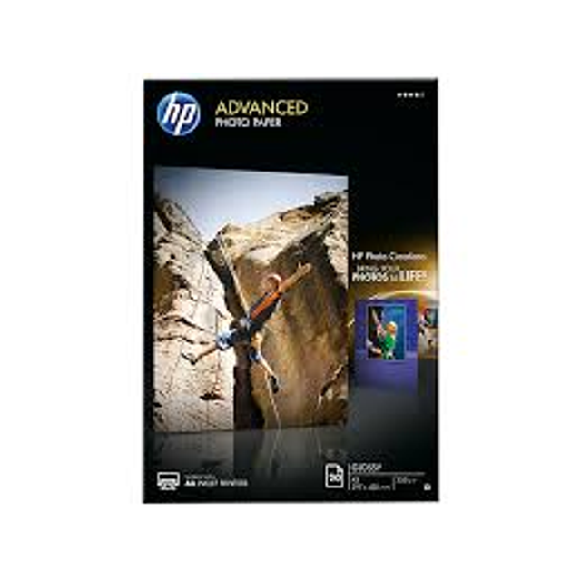 Papel fotográfico HP con Brillo Advanced 250g/m2, A3/297x420mm, 20 Hojas