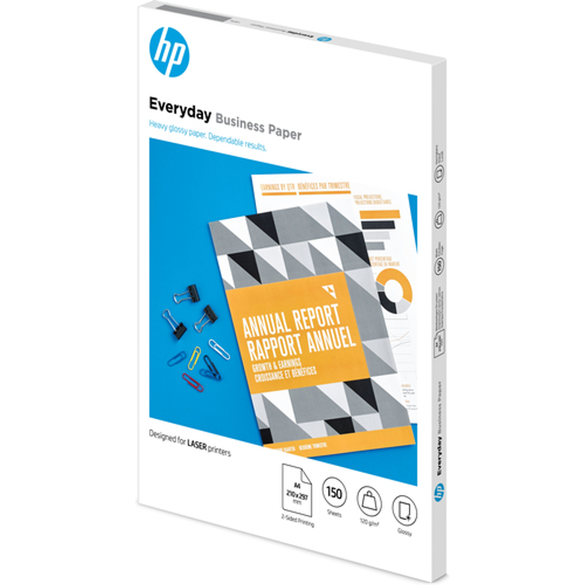 Papel HP Laser Brillante A4 120g 150hojas - vista 2