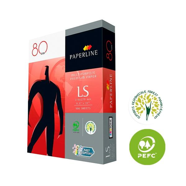 Papel Paperline Pack 500H Multifuncion 80G A4