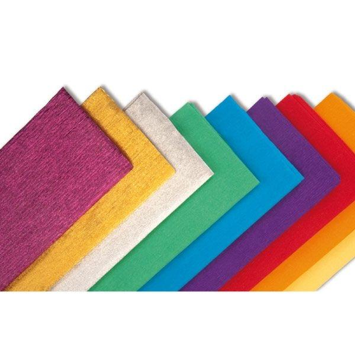 Papel Sadipal R. Crespon 40G 0,5X2,50M Turquesa