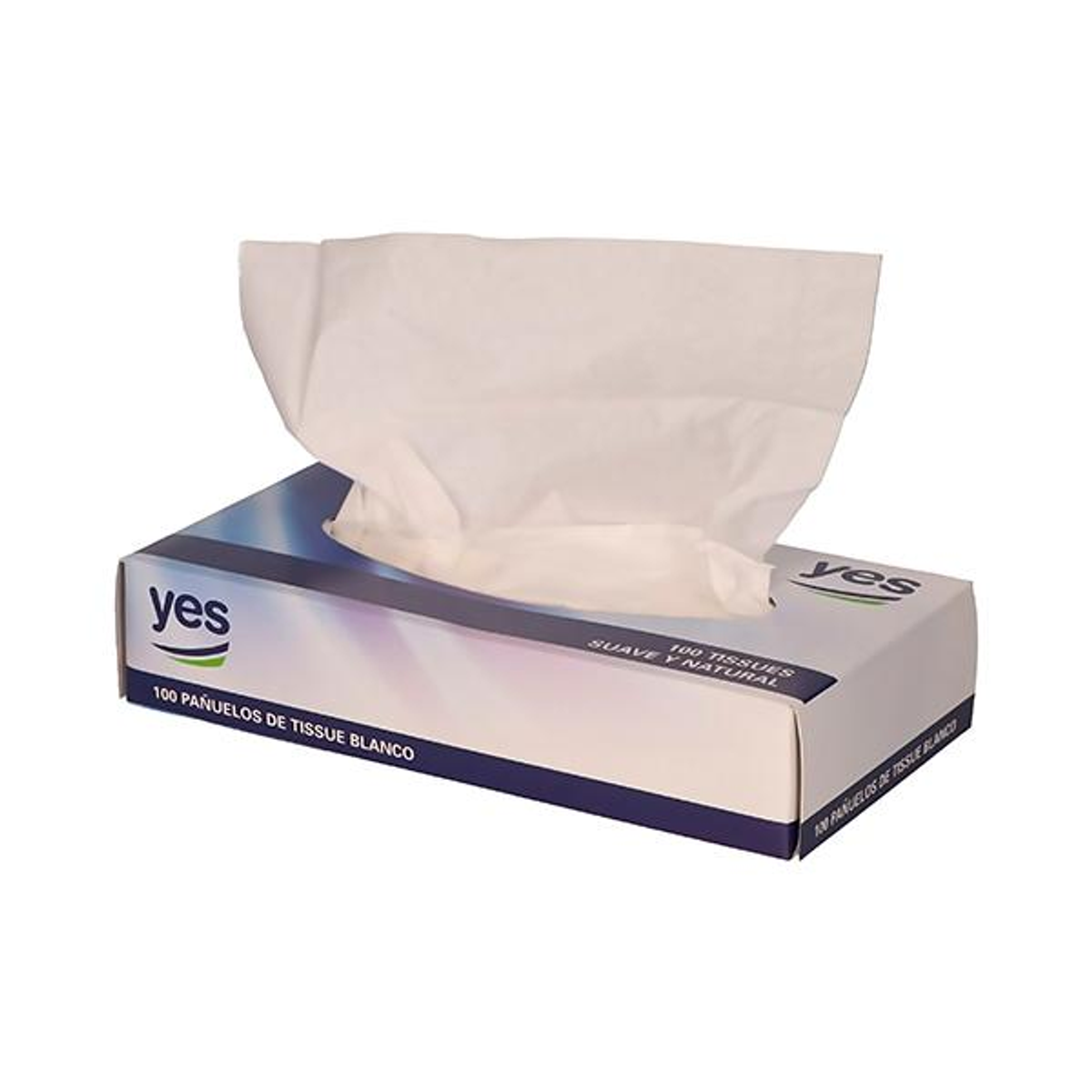 Papel secamanos Bunzl Pañuelos Faciales Yes - Papel - 2 Capas - 20 Cm - Pack 100 Ud