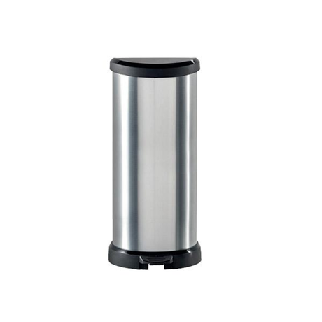 Papelera Curver Cubo Decobins con Pedal 40l Metalizado