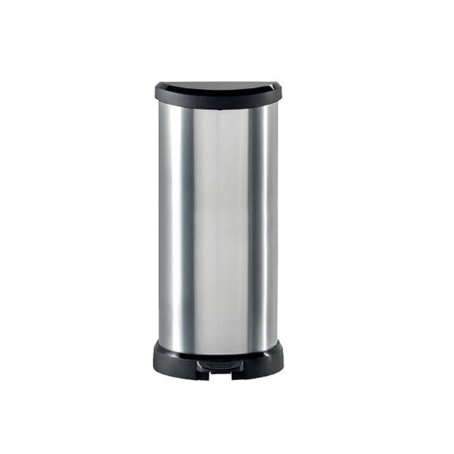 Papelera Curver Cubo Decobins con Pedal 40l Metalizado