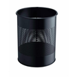 Papelera Durable Metálica Redonda 15l Negro