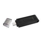 Pendrive Kingston DataTraveler 70 64 GB, tapa retirada y conector USB-C