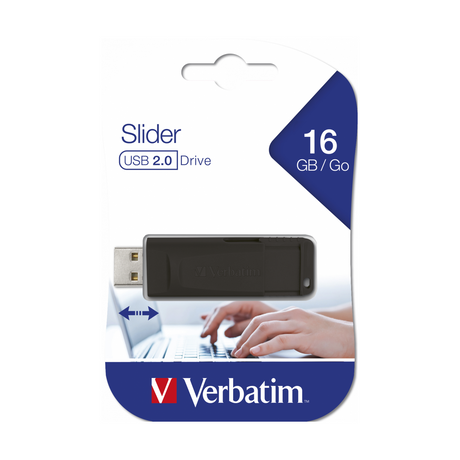 Pendrive Verbatim Store n Go Slider 16 GB negro