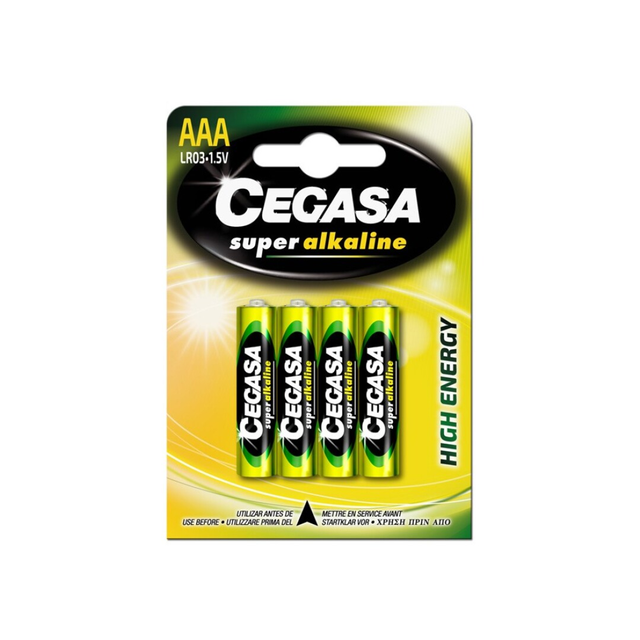 Pila Cegasa Super Alc LR03 Blister 4 Uds