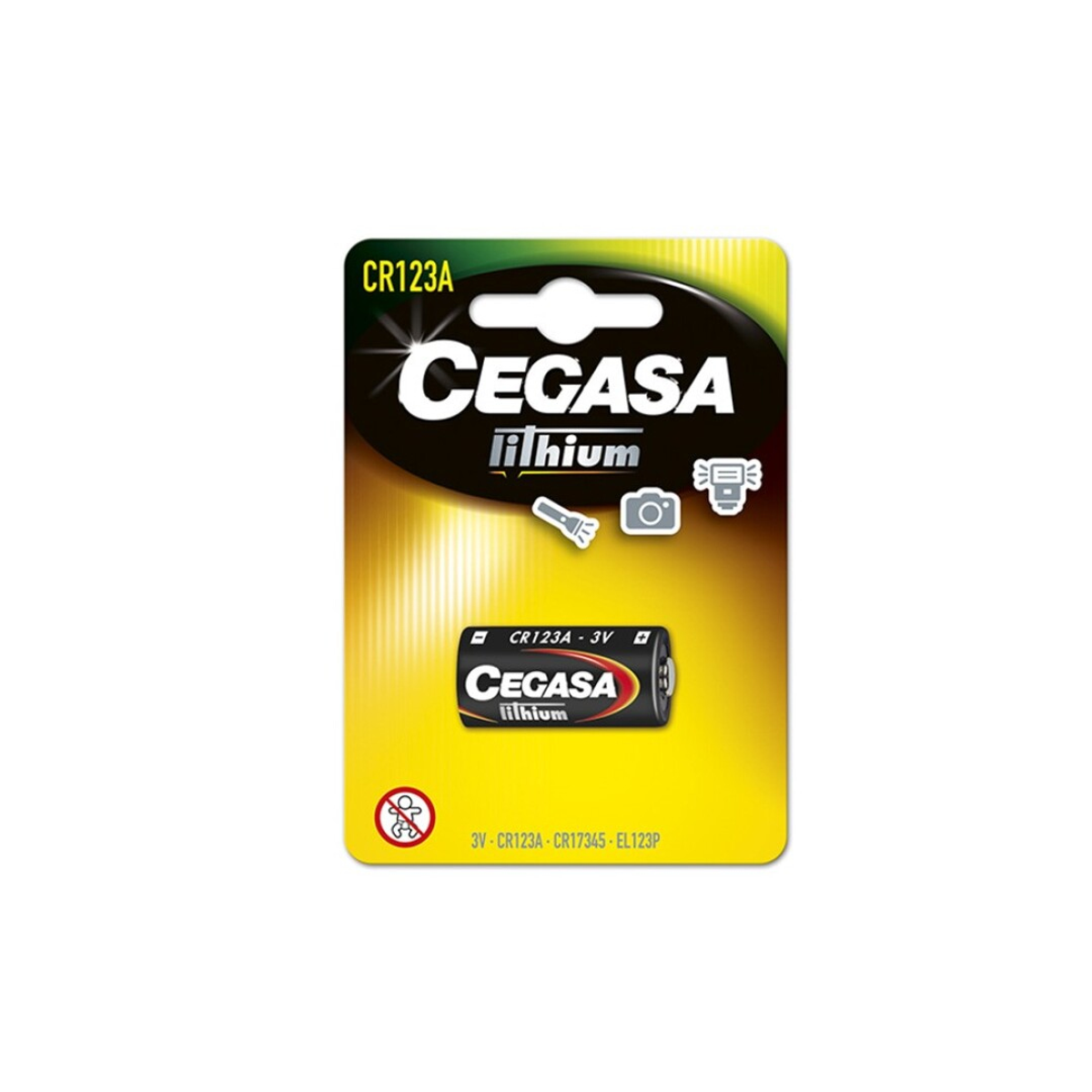 Pila Cegasa Litio CR123A 3V Ft BL1