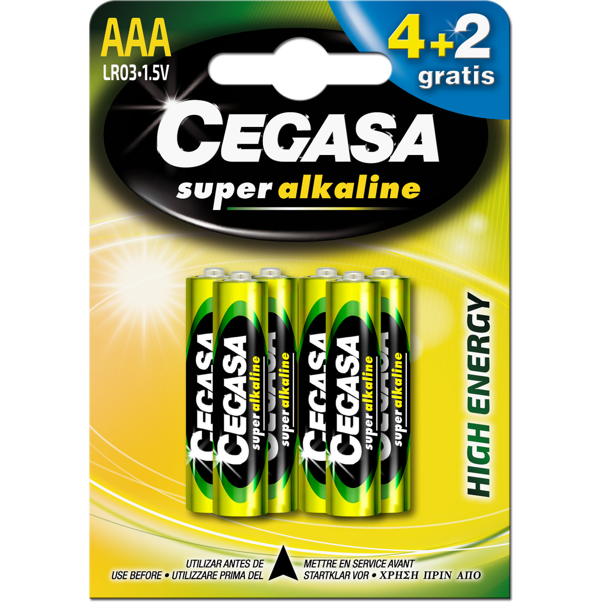 Pila Cegasa Super Alc LR03 Blister 4 Uds + 2 Gratis