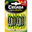 Pila Cegasa Super Alc LR06 Blister 4 Uds + 2 Gratis