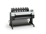 Plotter HP DesignJet T1600 36" Plus Edition — vista lateral en perspectiva