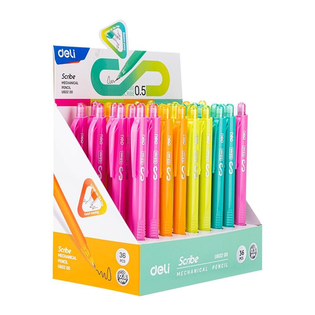 Portaminas Deli Scribe 0,5mm Colores Surtidos