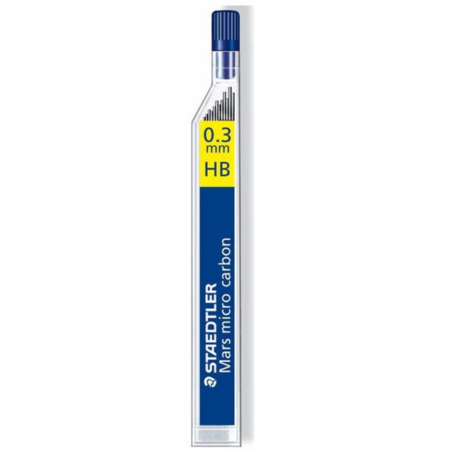Portaminas Staedtler Tubo 12 Minas Mars Micro - Mina 0,3 Mm - Dureza Hb