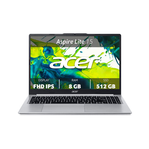 Portátil Acer ASPIRE LITE 15-48P-R8WE Ryzen 7-5825U 8 GB 512 GB SSD 15,6" Windows 11 Home vista vista 10